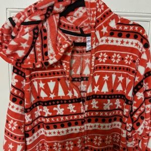 Women's Christmas onesie pajamas size 3x with hood